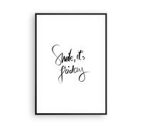 Cuadro Poster de Pared 70x100cm Póster Marco Sonríe yo mismo viernes Wall Art