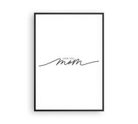 Cuadro Poster de Pared 70x100cm Póster Marco Te quiero mamá Wall Art Prints