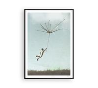 Cuadro Poster de Pared 70x100cm Póster Marco Vintage Irreal Metáfora Wall Art