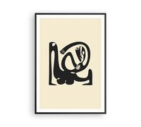 Cuadro Poster de Pared 70x100cm Surrealista Personajes Contrastando Wall Art