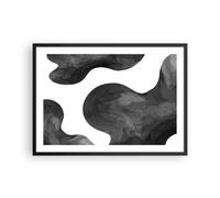 Cuadro Poster de Pared 70x50cm Póster Marco Abstracción Forma Figura Wall Art