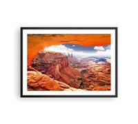 Cuadro Poster de Pared 70x50cm Póster Marco América arizona cañón geología Art