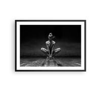 Cuadro Poster de Pared 70x50cm Póster Marco Bailarina Mujer Bailarina Wall Art
