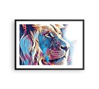 Cuadro Poster de Pared 70x50cm Póster Marco León Melena Cuento De Hadas Wall Art
