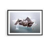 Cuadro Poster de Pared 70x50cm Póster Marco medio ambiente naturaleza Wall Art
