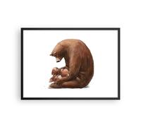 Cuadro Poster de Pared 70x50cm Póster Marco Oso Ositos De Peluche Para Niños Art