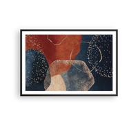 Cuadro Poster de Pared 91x61cm Marco Los colores las formas la geometría Art