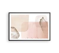 Cuadro Poster de Pared 91x61cm Póster Marco Abstracción Moderno Pastel Wall Art