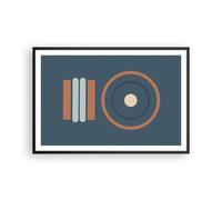 Cuadro Poster de Pared 91x61cm Póster Marco Abstracto Moderno Patrones Wall Art