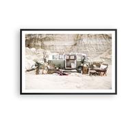 Cuadro Poster de Pared 91x61cm Póster Marco Autocaravana Boho Muebles Wall Art