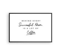 Cuadro Poster de Pared 91x61cm Póster Marco Café Principio Éxito Wall Art Prints
