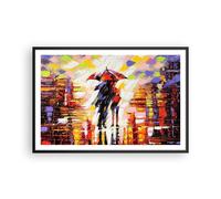 Cuadro Poster de Pared 91x61cm Póster Marco caminar amantes Wall Art Prints