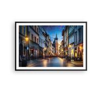 Cuadro Poster de Pared 91x61cm Póster Marco Cracovia Iglesia Mariacki Wall Art
