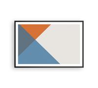 Cuadro Poster de Pared 91x61cm Póster Marco Cuatro Los Colores Abstracción Art