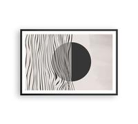 Cuadro Poster de Pared 91x61cm Póster Marco Figuras Formas Geometría Wall Art