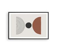Cuadro Poster de Pared 91x61cm Póster Marco Figuras Formas Geometría Wall Art