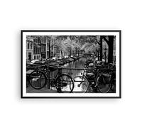 Cuadro Poster de Pared 91x61cm Póster Marco Holanda canal Wall Art Prints Decor