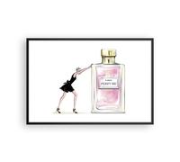 Cuadro Poster de Pared 91x61cm Póster Marco Moda Mujer Perfumes Wall Art Prints