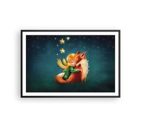 Cuadro Poster de Pared 91x61cm Póster Marco Pequeño Príncipe noviembre Wall Art
