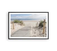 Cuadro Poster de Pared 91x61cm Póster Marco Playa Duna Entrada Wall Art Prints