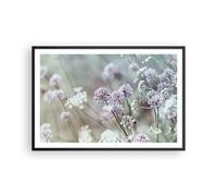Cuadro Poster de Pared 91x61cm Póster Marco Prado Ajo Flor Wall Art Prints Decor