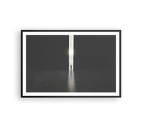 Cuadro Poster de Pared 91x61cm Póster Marco Puerta Hombre Luz Wall Art Prints