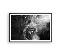 Cuadro Poster de Pared 91x61cm Póster Marco Retro Vendimia Mujer Wall Art Prints