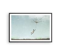Cuadro Poster de Pared 91x61cm Póster Marco Vintage Irreal Metáfora Wall Art
