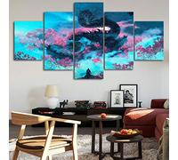 Cuadro Sekiro: Shadows Die Twice Videojuego Xxl Impresiones En Lienzo 5 Piezas Cuadro Moderno En Lienzo Decoración Para El Arte De La Pared Del Hogar 150×80 Cm Hd Impreso Mural (Enmarcado)