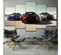 Cuadro Shelby Gt500 Mustang Lienzo Grandes XXL Murales Pared 5 Paneles De Pinturas De Obras De Arte Moderno