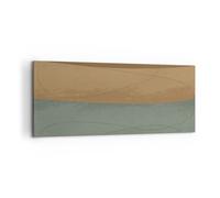 Cuadro Sobre Lienzo 100x40cm Cuadros Pared abstracción oro verde Wall Art Prints