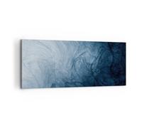 Cuadro Sobre Lienzo 100x40cm Cuadros Pared Agua Azul Pintura Wall Art Prints