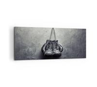 Cuadro Sobre Lienzo 100x40cm Cuadros Pared Caja Guantes Símbolo Wall Art Prints
