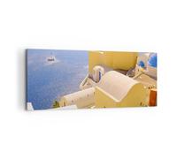 Cuadro Sobre Lienzo 100x40cm Cuadros Pared Casa apartamento edificio grecia Art