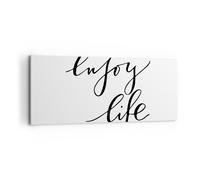 Cuadro Sobre Lienzo 100x40cm Cuadros Pared Disfruta Vida Maxim Wall Art Prints