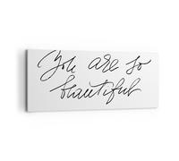 Cuadro Sobre Lienzo 100x40cm Cuadros Pared Eres Tan Hermosa Wall Art Prints