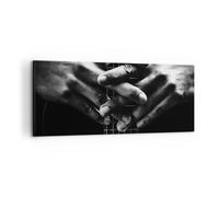 Cuadro Sobre Lienzo 100x40cm Cuadros Pared Guitarra Músico Música Wall Art