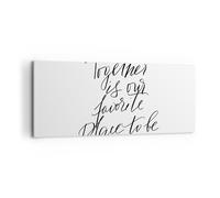 Cuadro Sobre Lienzo 100x40cm Cuadros Pared Juntos Nuestro Lugar Wall Art Prints