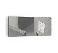 Cuadro Sobre Lienzo 100x40cm Cuadros Pared laberinto gris perdido Wall Art