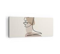 Cuadro Sobre Lienzo 100x40cm Cuadros Pared Línea Arte Boho Wall Art Prints Decor