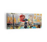 Cuadro Sobre Lienzo 100x40cm Cuadros Pared Mujer Imagen Óleo Wall Art Prints