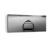 Cuadro Sobre Lienzo 100x40cm Cuadros Pared Łódź Soledad Vacío Wall Art Prints