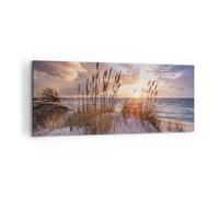 Cuadro Sobre Lienzo 100x40cm Cuadros Pared Oeste En La Playa Wall Art Prints