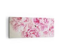 Cuadro Sobre Lienzo 100x40cm Cuadros Pared Paeonia Un ramo Flores Wall Art