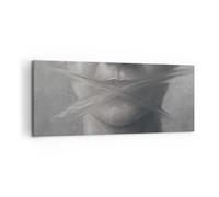 Cuadro Sobre Lienzo 100x40cm Cuadros Pared Símbolo Boca Discurso Wall Art Prints