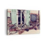 Cuadro Sobre Lienzo 100x70cm Cuadros Pared Bicicletas Vintage Vivienda Wall Art