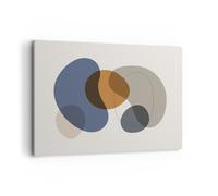 Cuadro Sobre Lienzo 100x70cm Cuadros Pared Boho Manchas Resumen Wall Art Prints