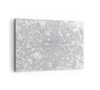 Cuadro Sobre Lienzo 100x70cm Cuadros Pared Ciudad Mapa Londres Wall Art Prints