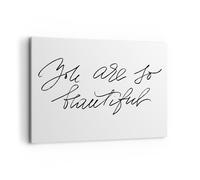 Cuadro Sobre Lienzo 100x70cm Cuadros Pared Eres Tan Hermosa Wall Art Prints