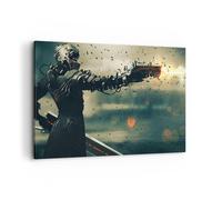 Cuadro Sobre Lienzo 100x70cm Cuadros Pared Futuro Arma artístico Wall Art Prints